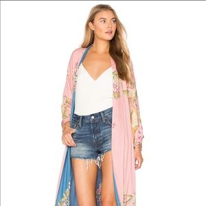 Spell and Gypsy blue skies reversible kimono new